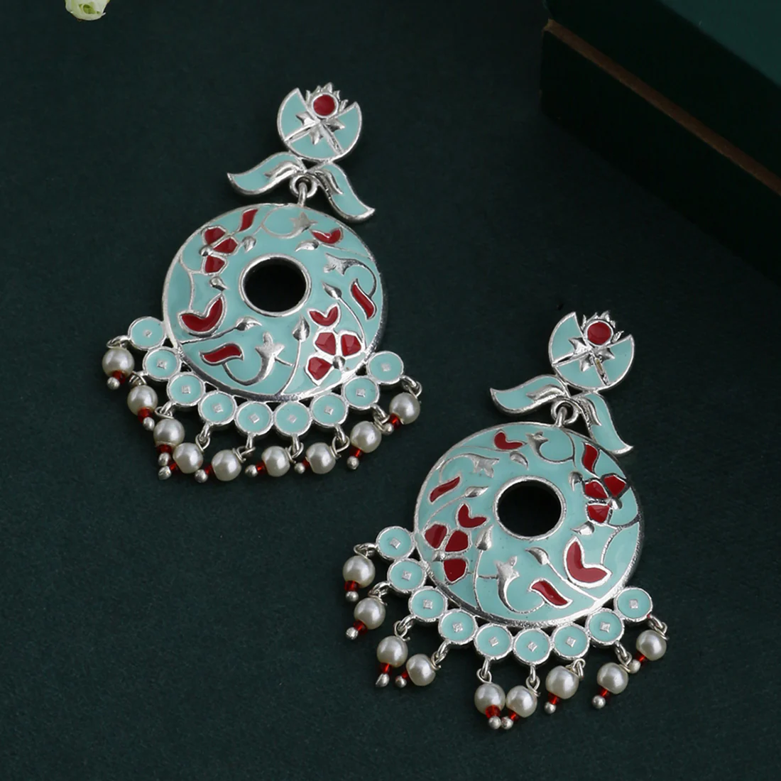 Tahira Fine Ferozi Stud and Drop Earrings