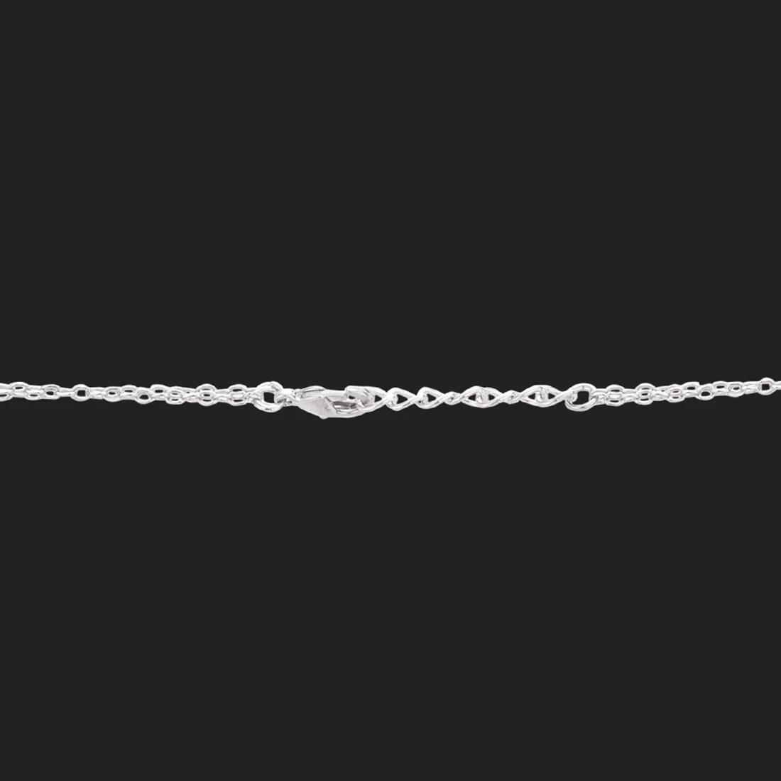 Tahira Peacock Sparkling Silver Necklace - Image 5