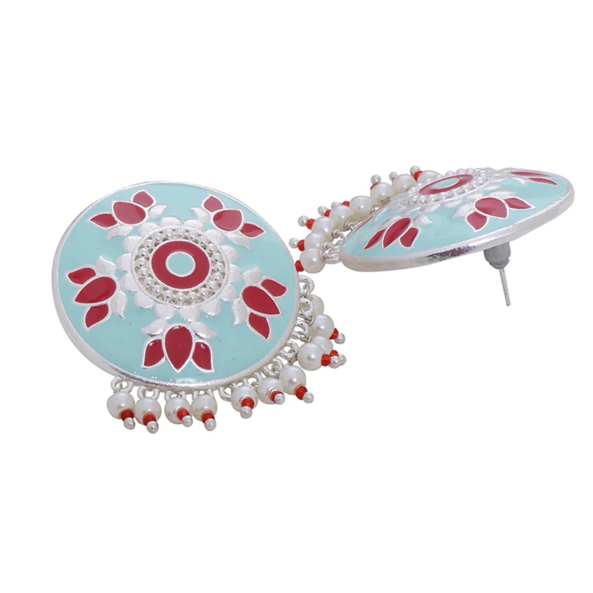 Tahira Ruby Lotus Studs - Image 4