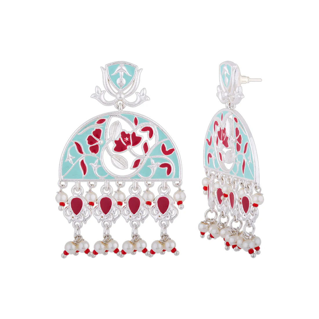 Tahira Silver Sparkler Mini Danglers - Image 4