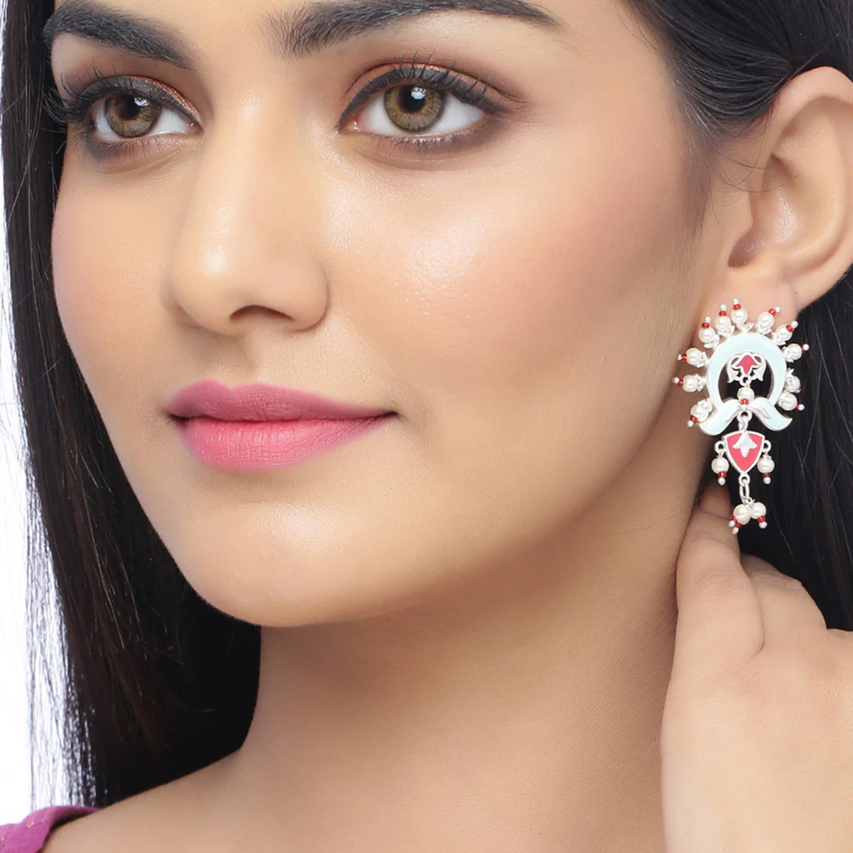 Tahira Sunrise Ruby Earrings - Image 2