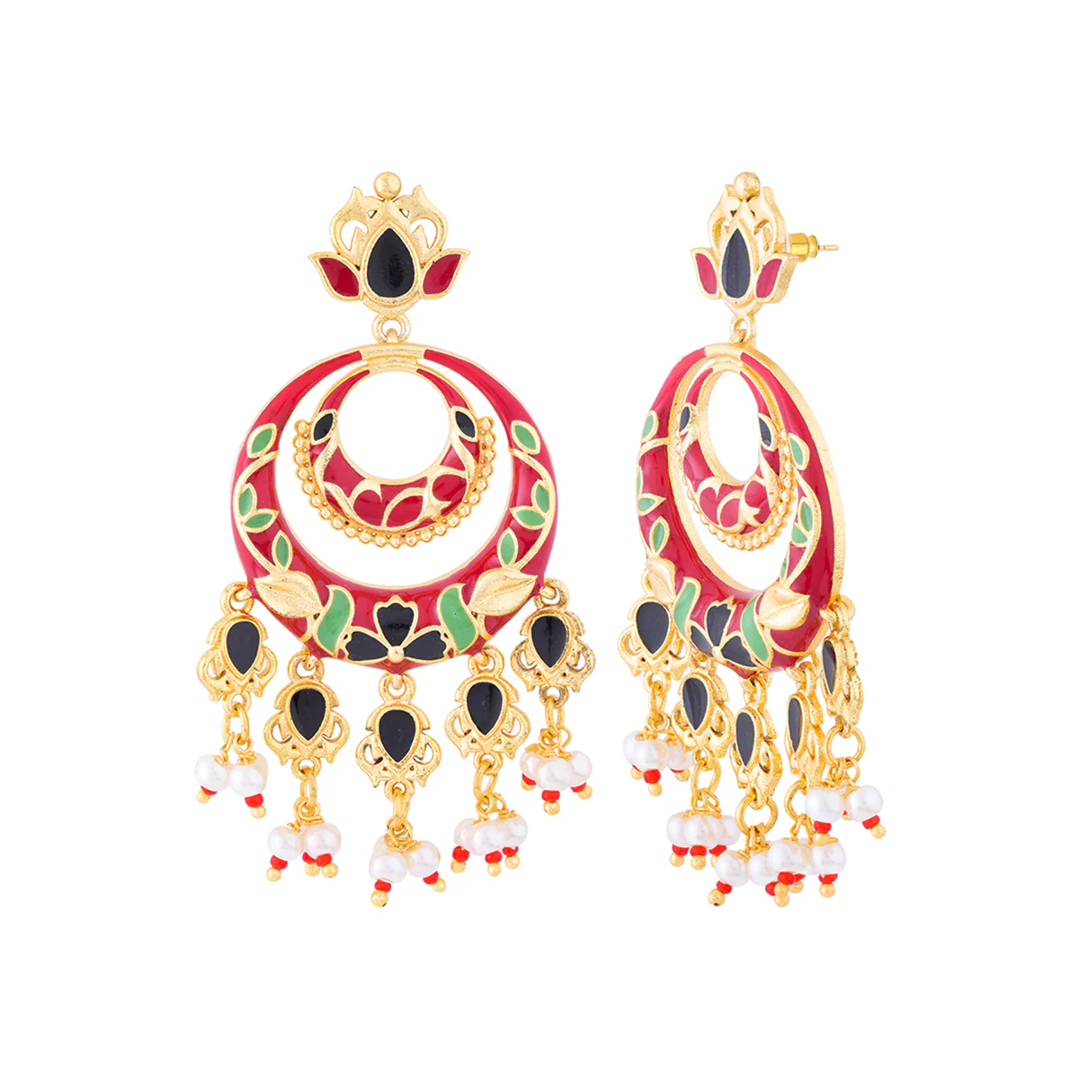 Tahira Traditional Chandbali Necklace Set - Image 5