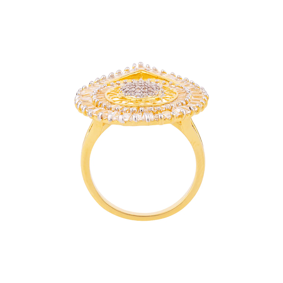 Teardrop Motif Statement Ring - Image 4