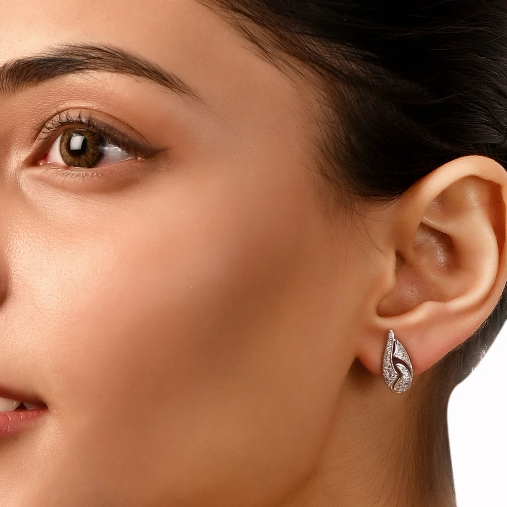 Teardrop Shaped Earrings - Image 2
