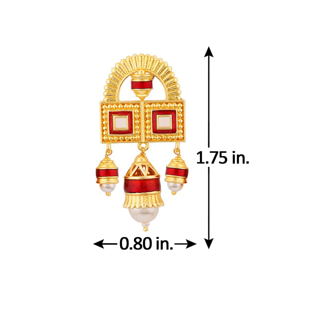 Temple Bell Aztec Inspired Earrings - Image 5