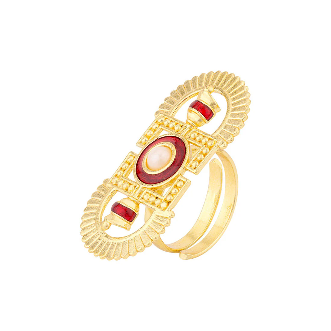 Temple Bell Aztec Inspired Ring - Image 3