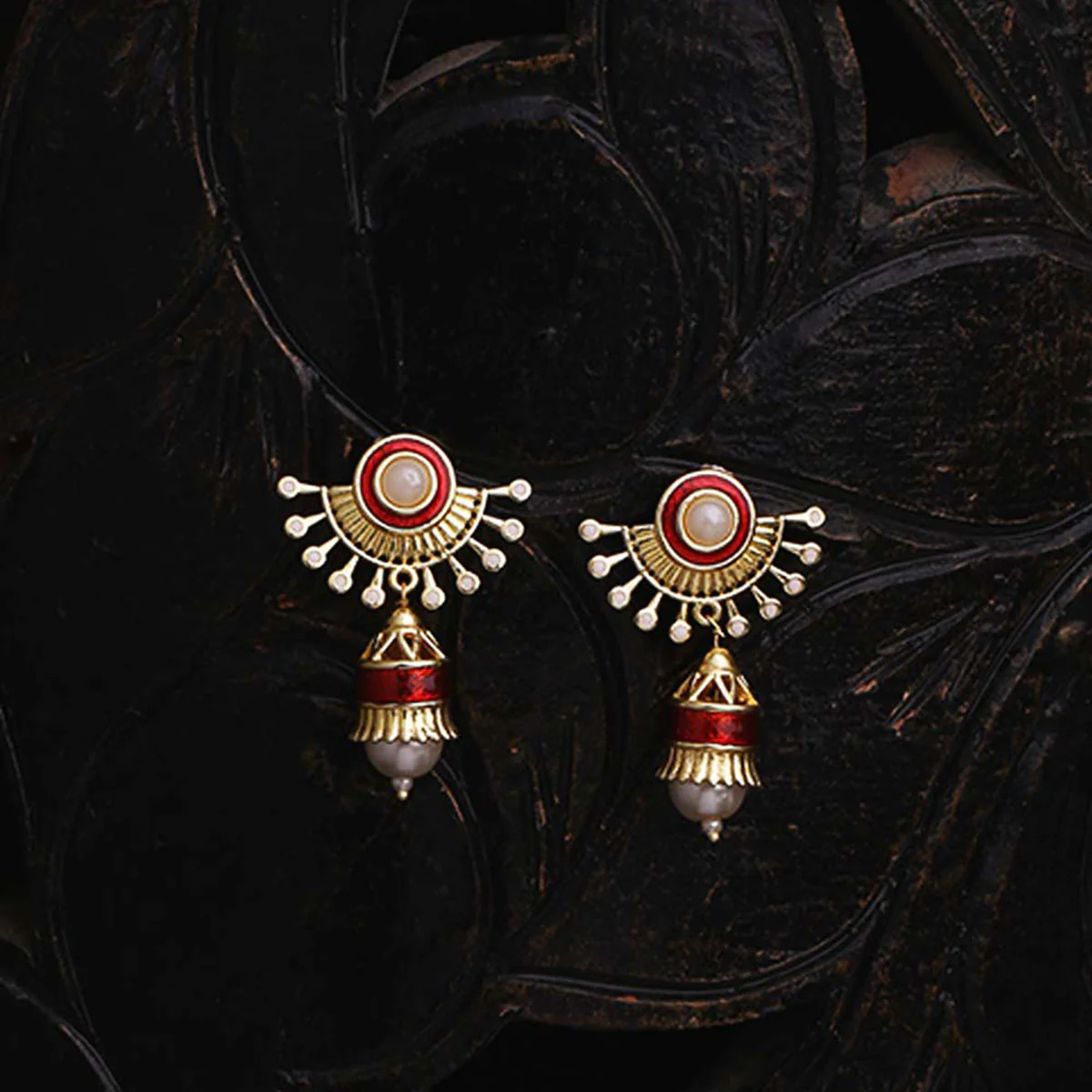 Temple Bell Drop Style Earrings