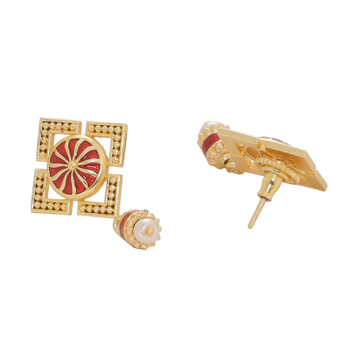 Temple Bell Gold Plated Necklace Set - Image 6