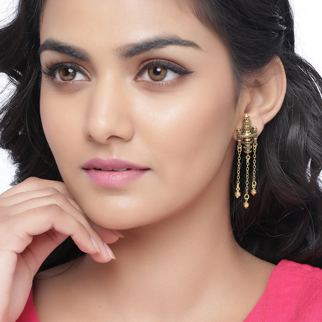 Temple of Love Classic Temple Motif Earrings - Image 2