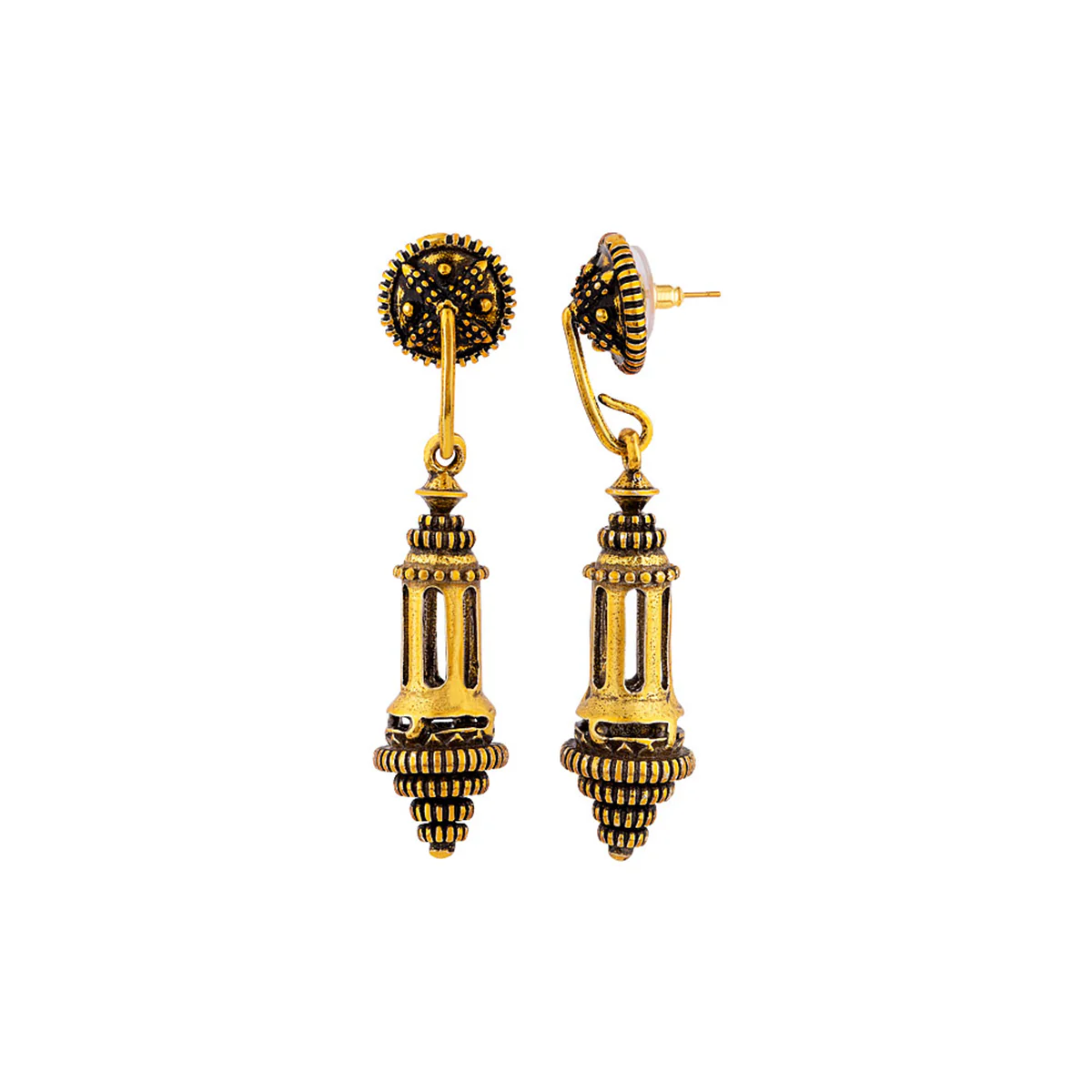 Temple of Love Hanging Lamps Earrings - Image 4