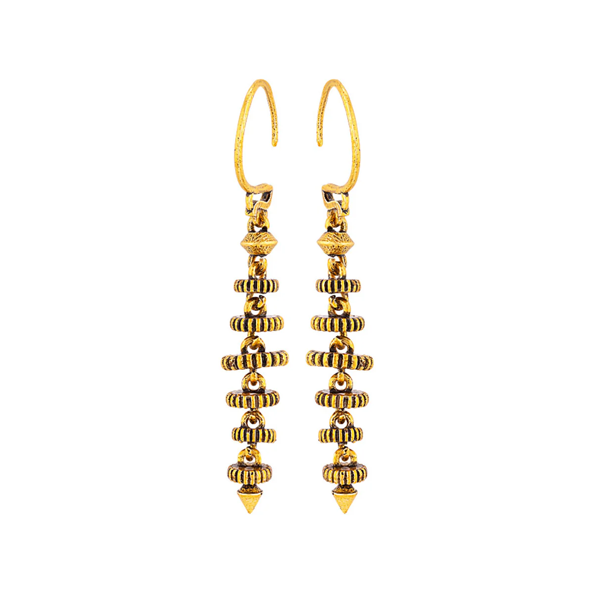 Temple of Love Layered Style Tribal Inspired Earrings - Image 3