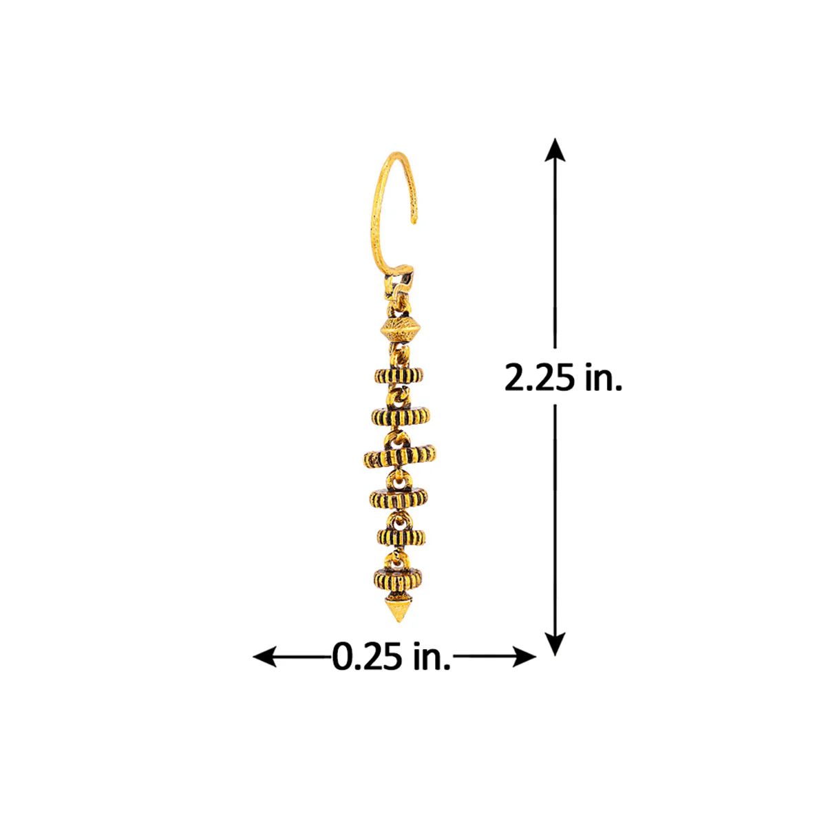 Temple of Love Layered Style Tribal Inspired Earrings - Image 5