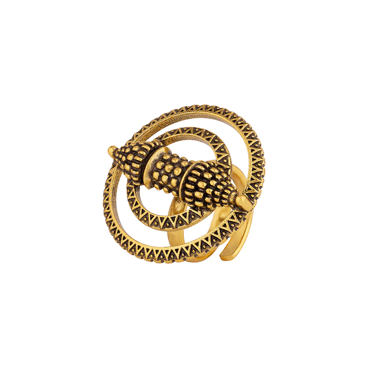 Temple of Love Sacred Scroll Statement Ring - Image 3