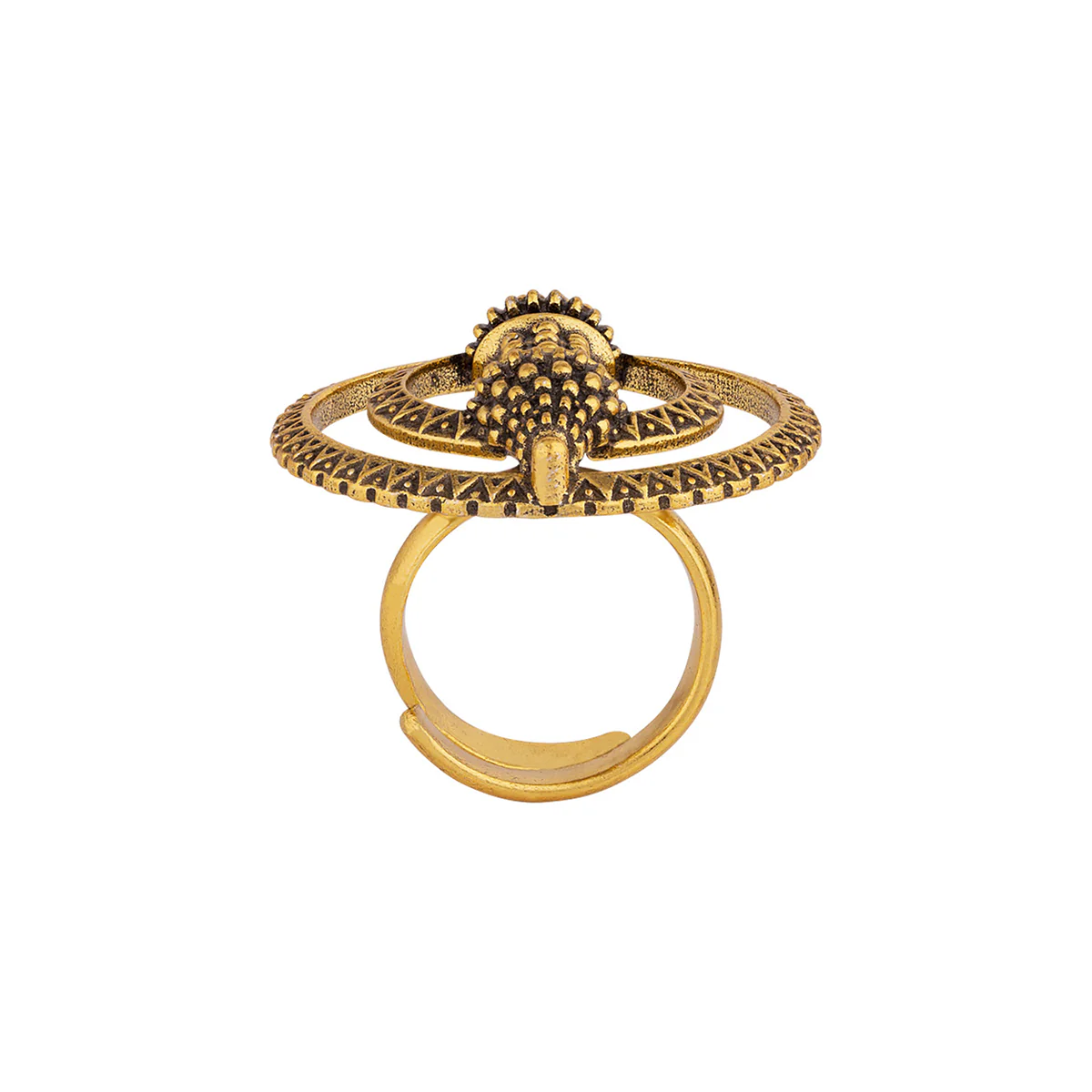 Temple of Love Sacred Scroll Statement Ring - Image 4