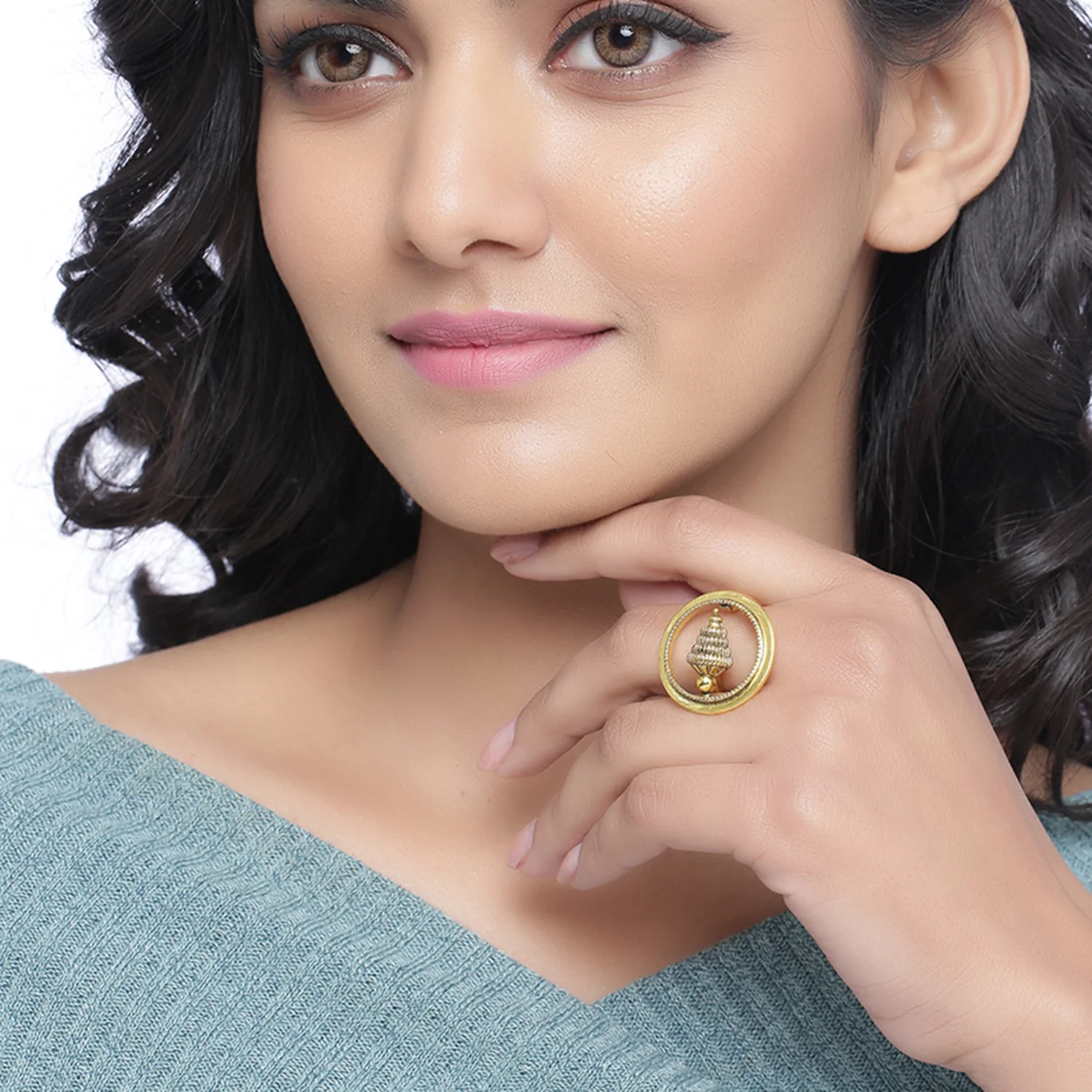 Temple of Love Temple Motif Statement Ring - Image 2