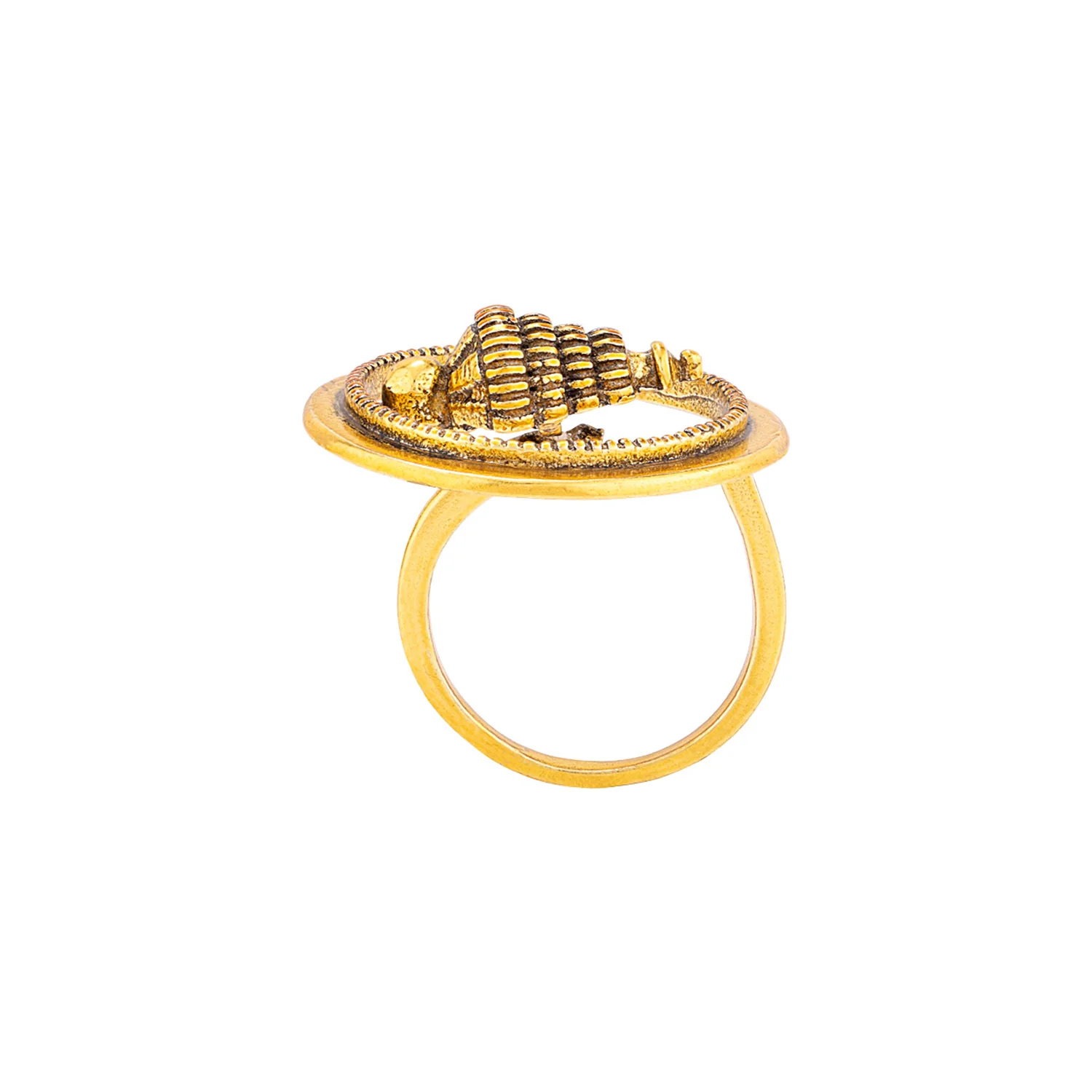 Temple of Love Temple Motif Statement Ring - Image 4