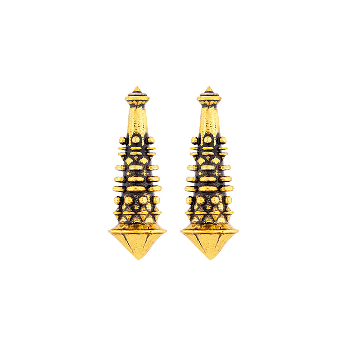 Temple of Love Temple Stairs Stud Style Earrings - Image 3