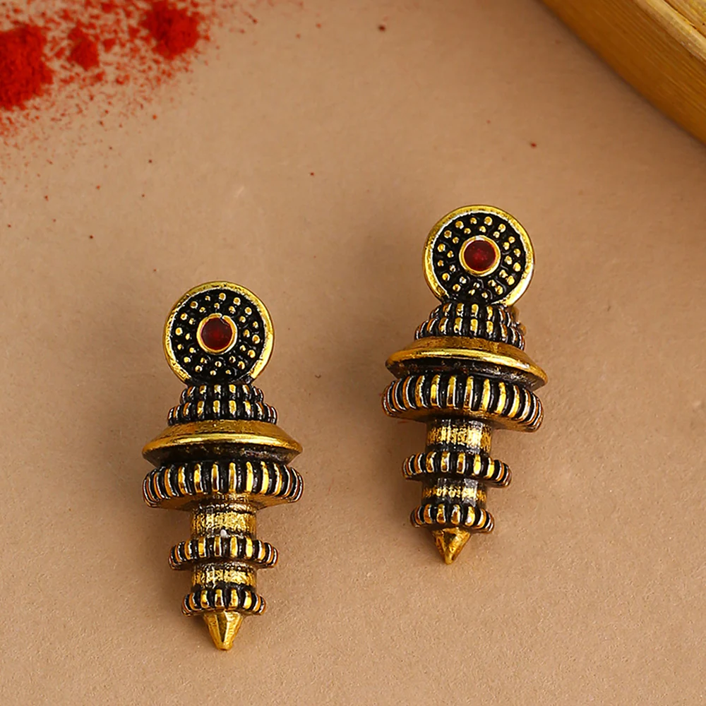 Temple of Love Tiny Drop Earrings