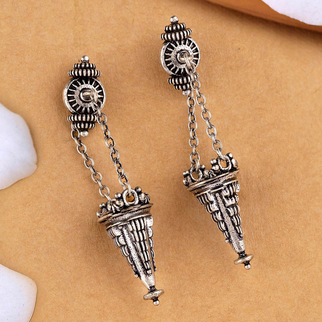 Temple of Love Tribal Inspired Drop Earrings
