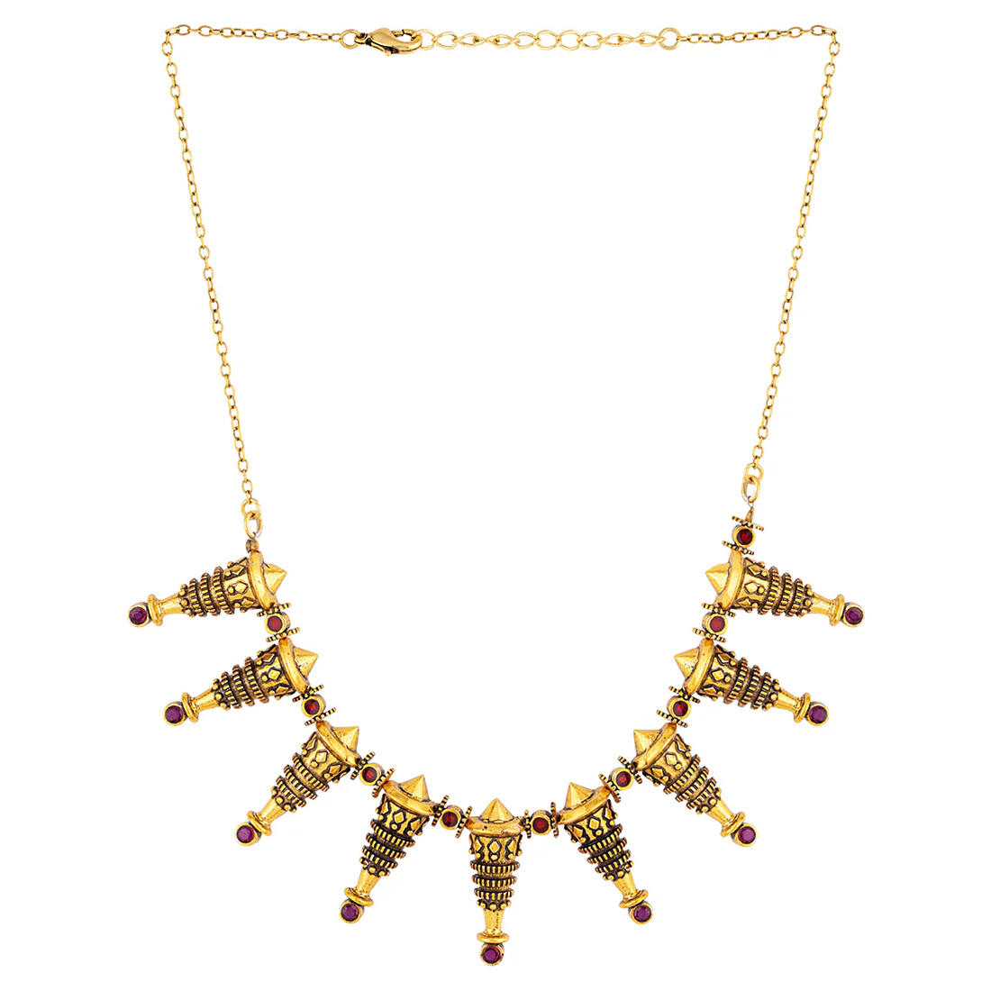 Temple of Love Tribal Spokes Necklace - Image 4