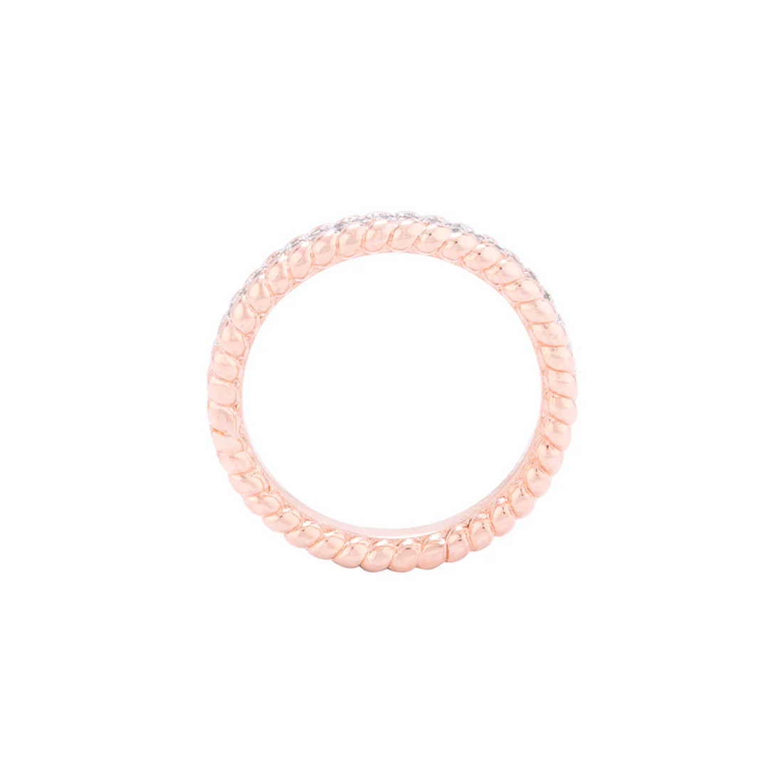 Textured Surface Brass Band Ring - Image 4