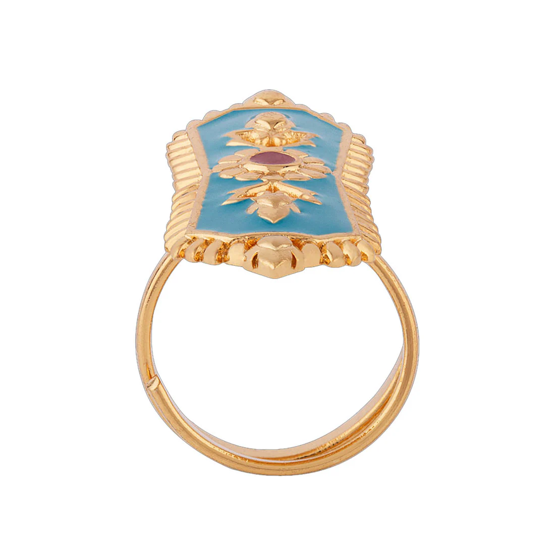 Thai Charm Floral Motifs Ring - Image 4