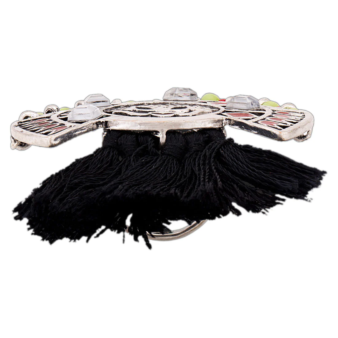 Theyyam Black Tassels Ring - Image 4
