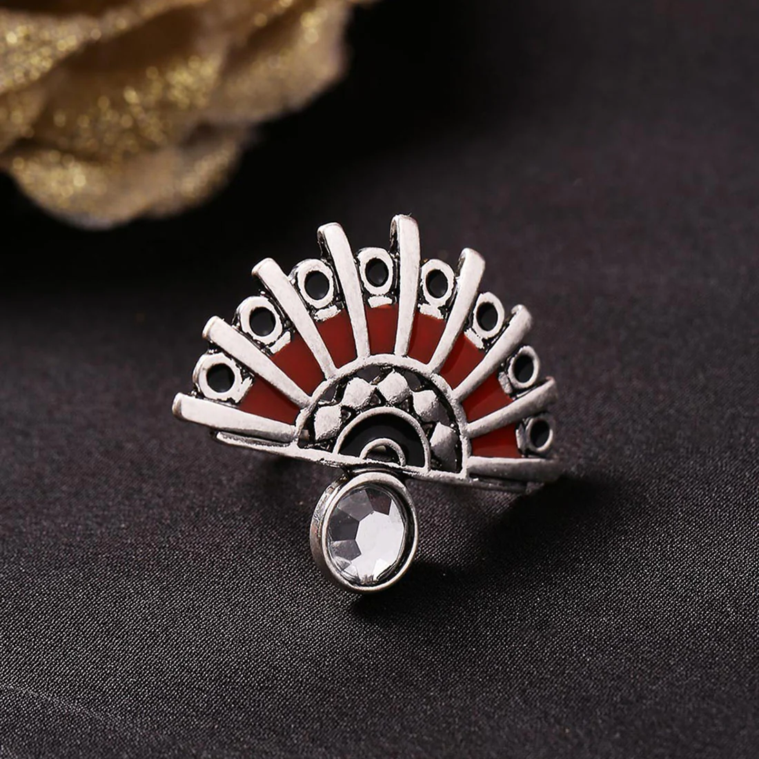Theyyam Spokes Semi Circle Ring