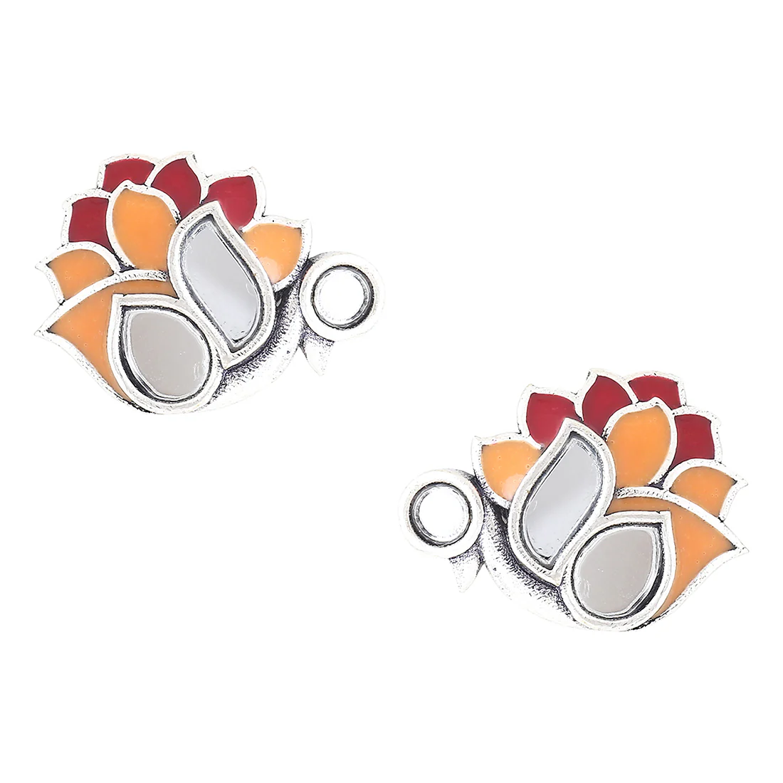 Thikri Bird Motif Stud Earrings - Image 3
