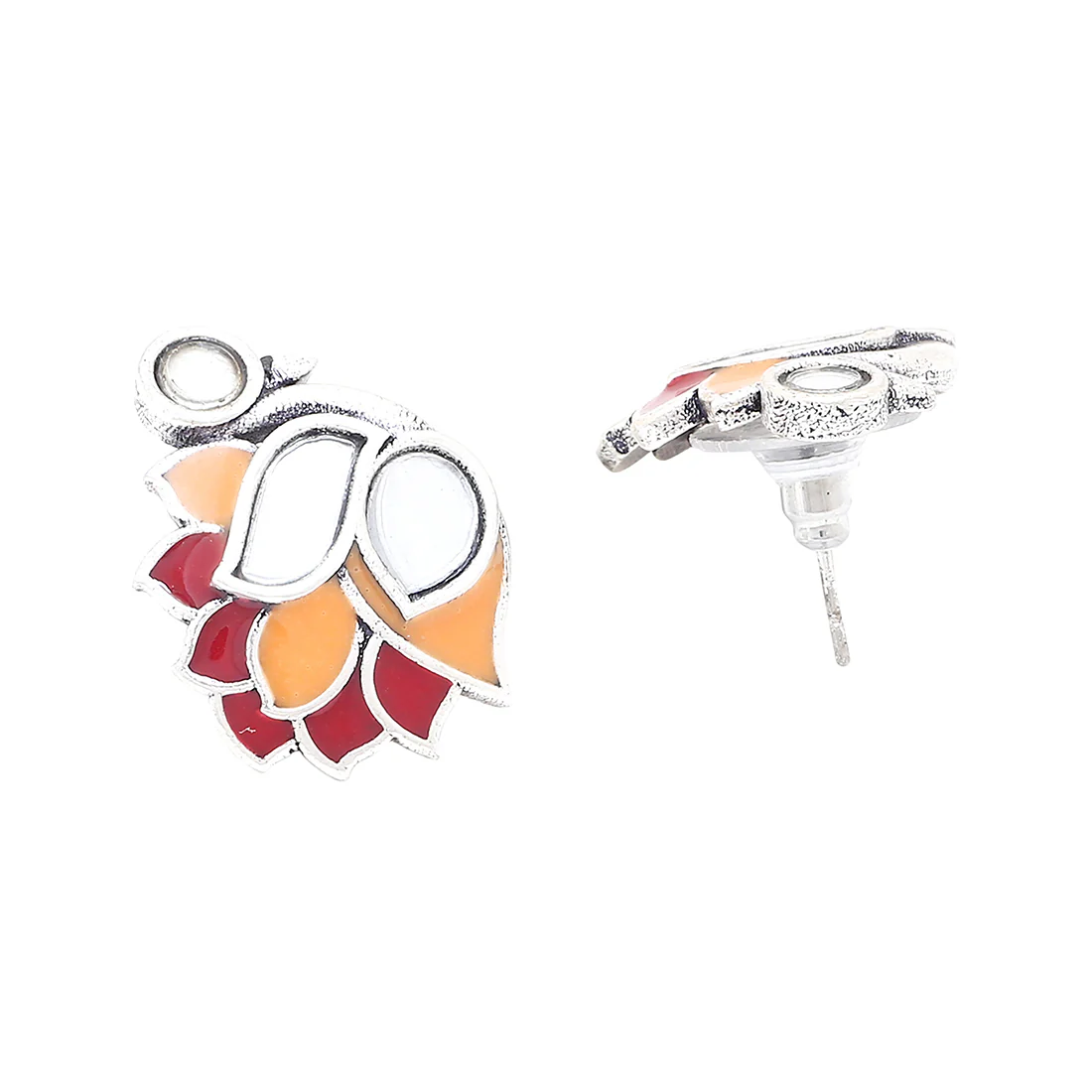Thikri Bird Motif Stud Earrings - Image 4