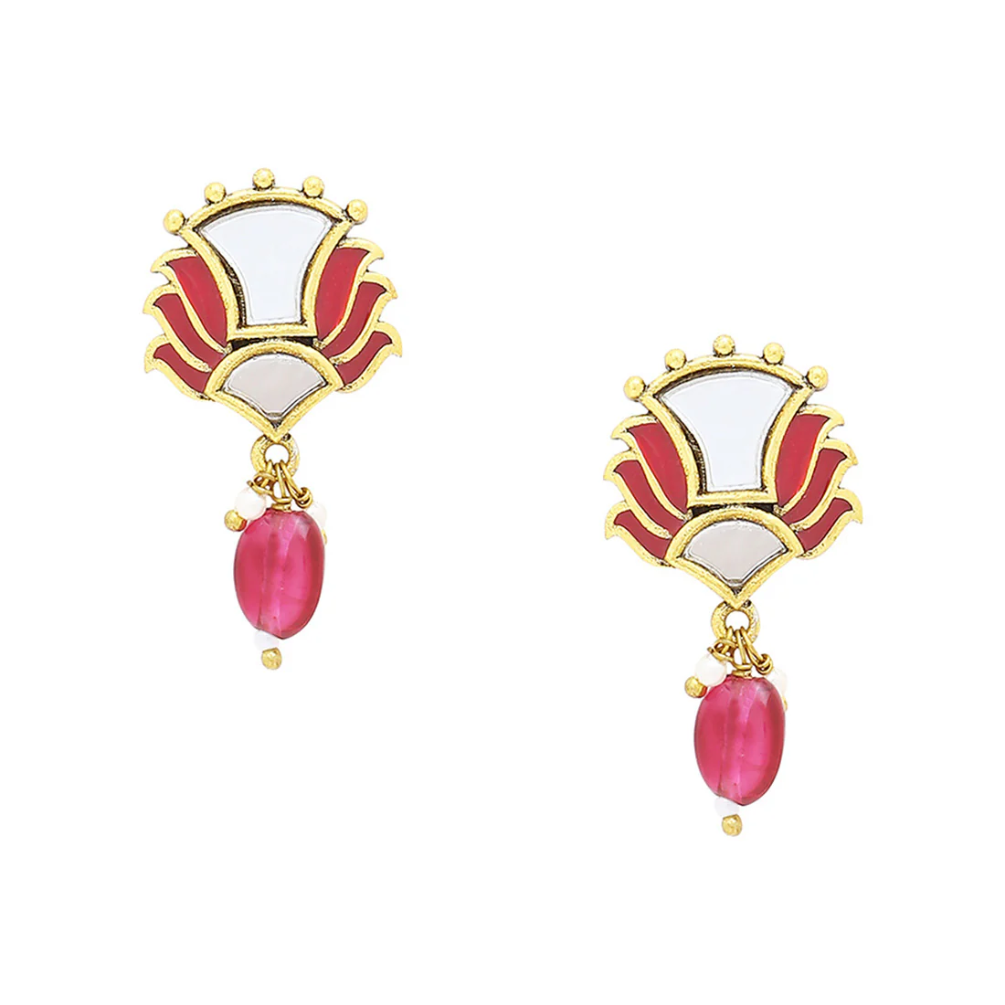 Thikri Casual Enameled Earrings - Image 3