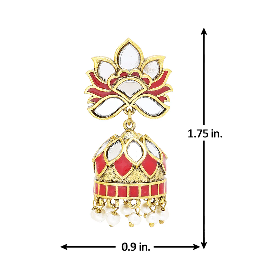 Thikri Ethnic Jhumka Drop Earrings - Image 5