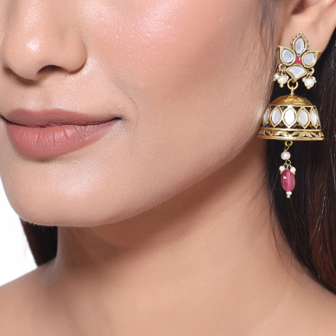 Thikri Ethnic Jhumka Earrings - Image 2