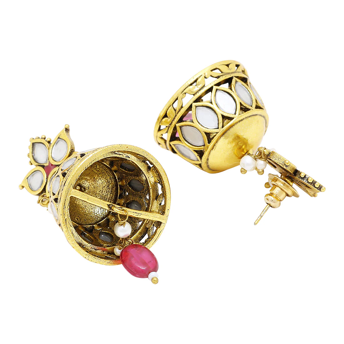 Thikri Ethnic Jhumka Earrings - Image 4