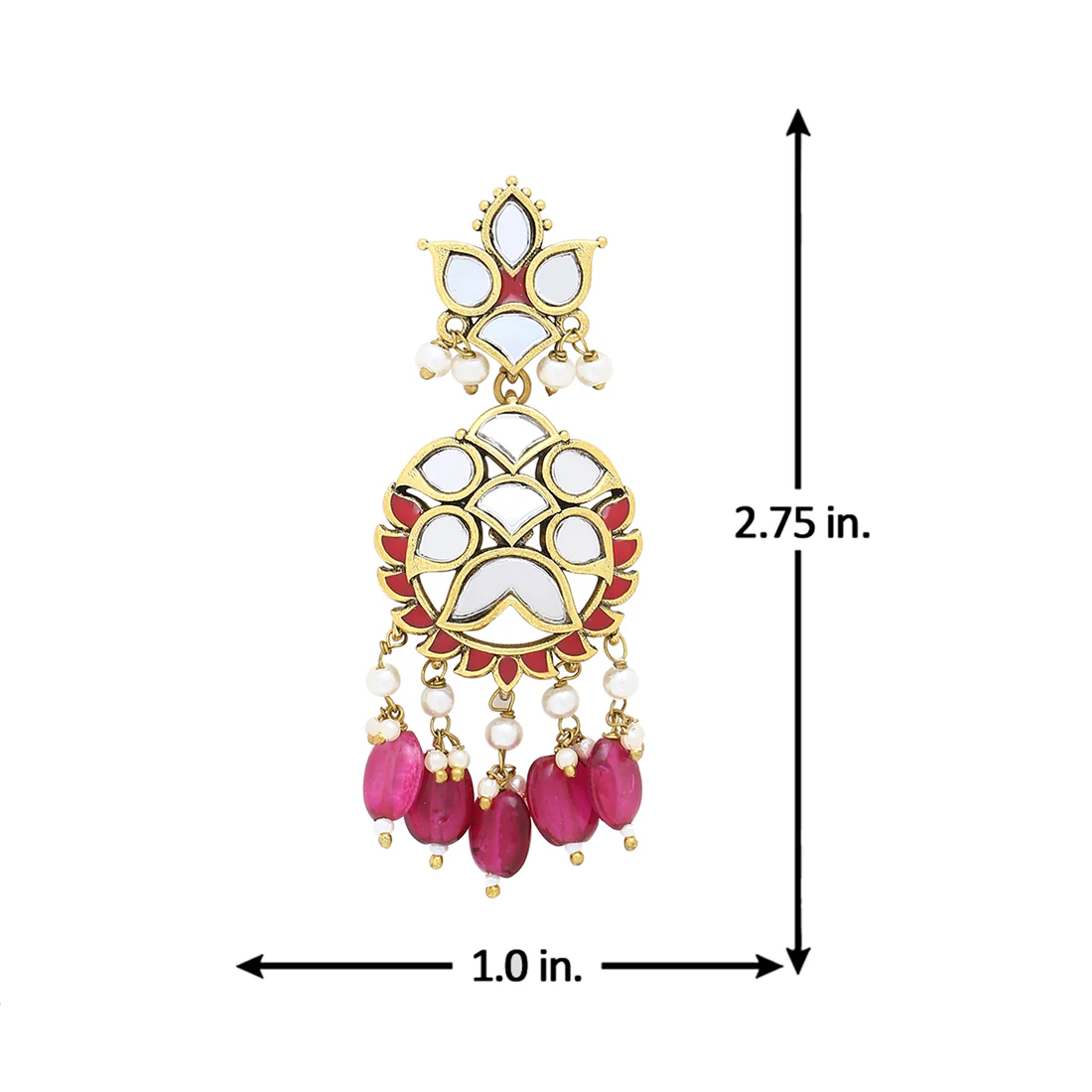 Thikri Ethnic Style Drop Earrings - Image 5