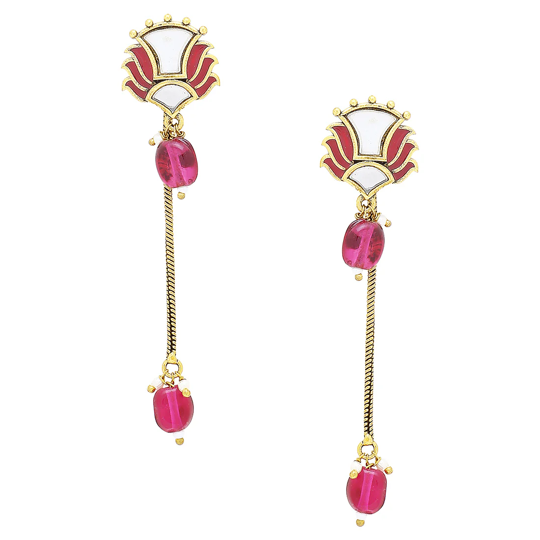 Thikri Long Drop Casual Earrings - Image 3