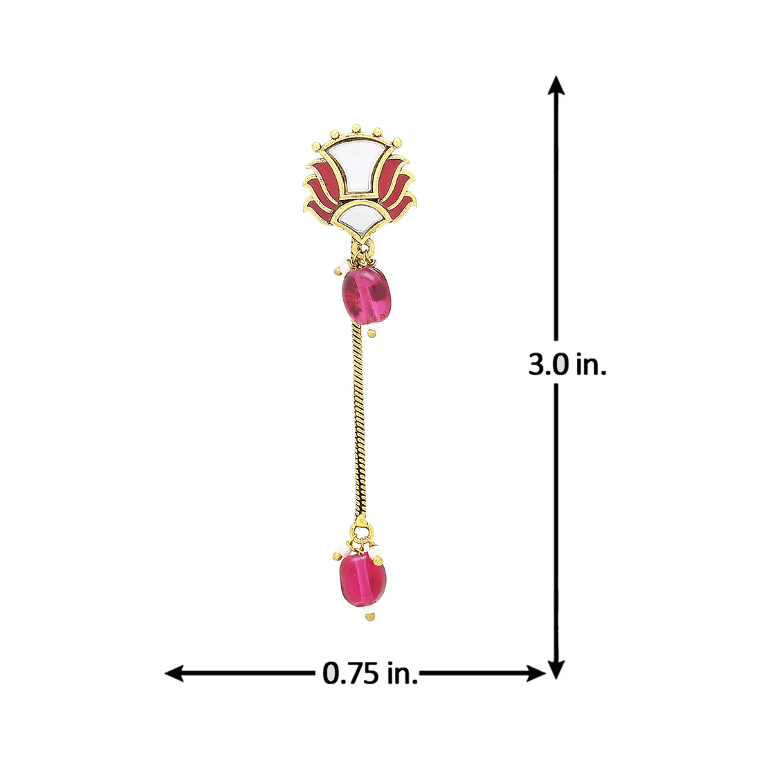 Thikri Long Drop Casual Earrings - Image 5