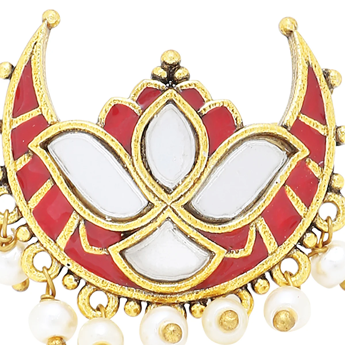 Thikri Mirrored Crescent Statement Ring - Image 4