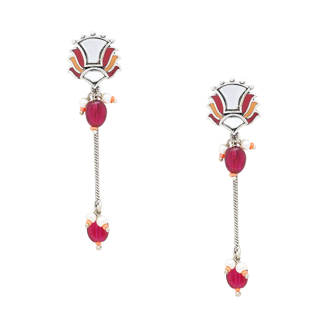 Thikri Single Strand Drop Earrings - Image 3