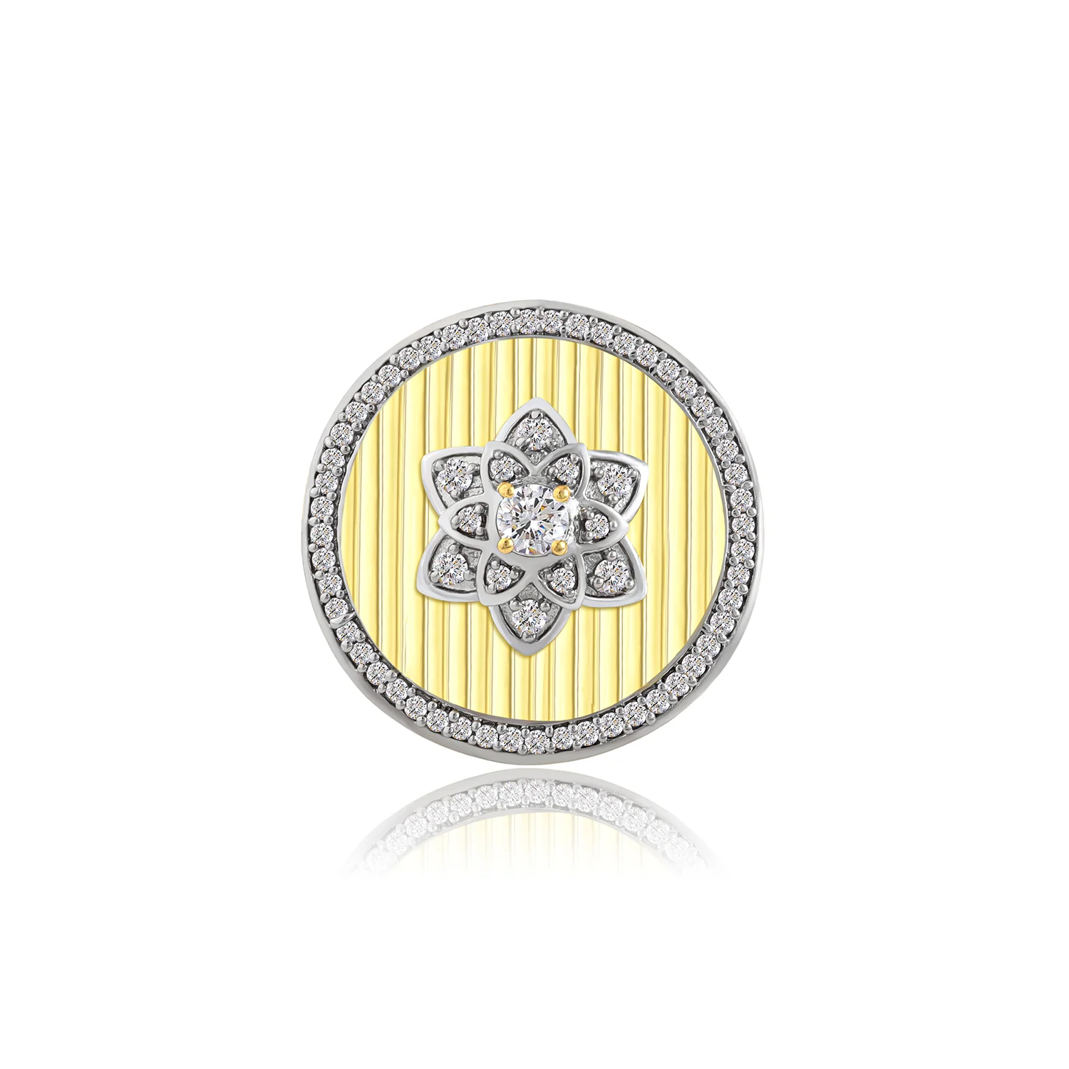 Threads of Royalty Rajpushpa Royale CZ Statement Ring - Image 4