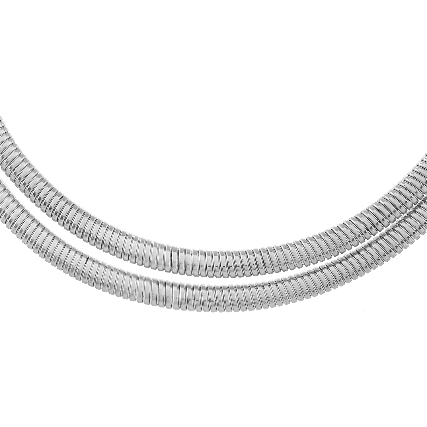 Timeless Sparkle Mystic Moonlight Layered Hasli Necklace - Image 4