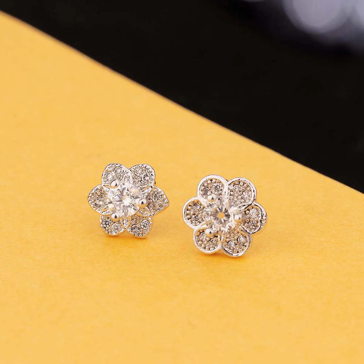 Tiny Floral Stud Earrings