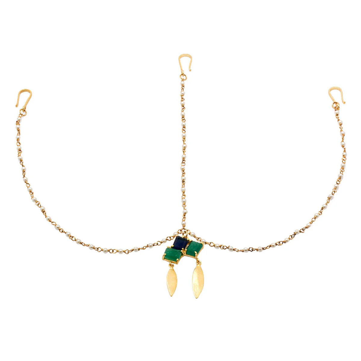 Traditional Matha Patti Studded With Pearl Beads - Image 2