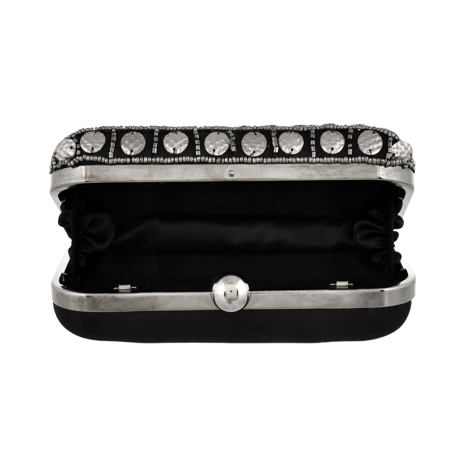 Trendy Bags Beaded and Studded Clutch - Image 8