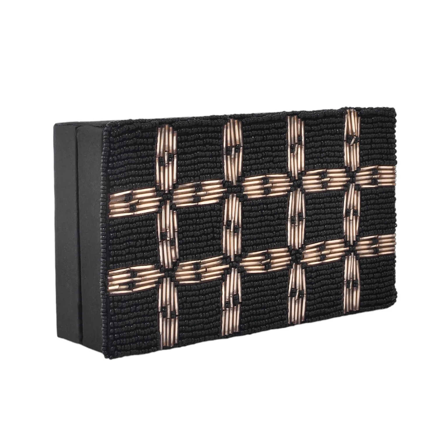 Trendy Bags Black Sequins Embellished Clutch - Image 7