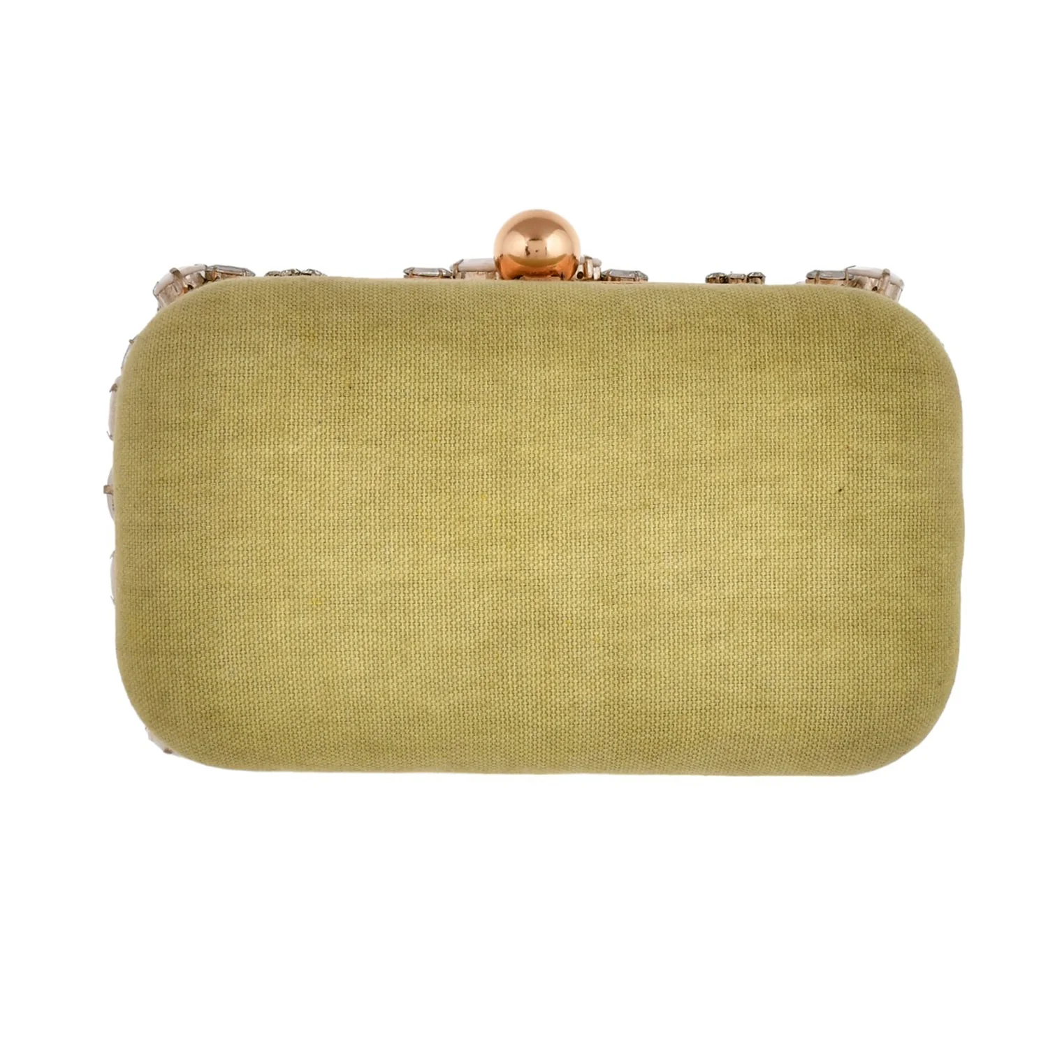 Trendy Bags Green Gems Studded Clutch - Image 6