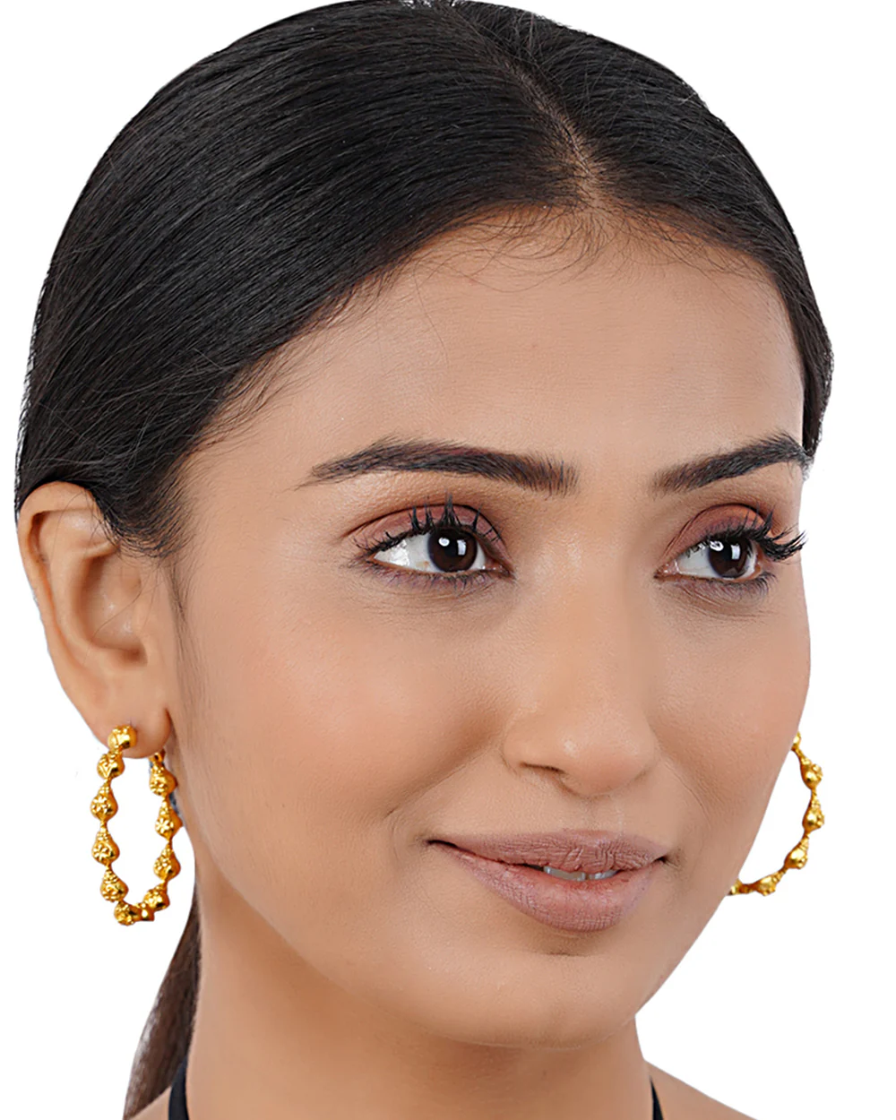 Trendy Hoops Gold Plated Earrings - Image 6