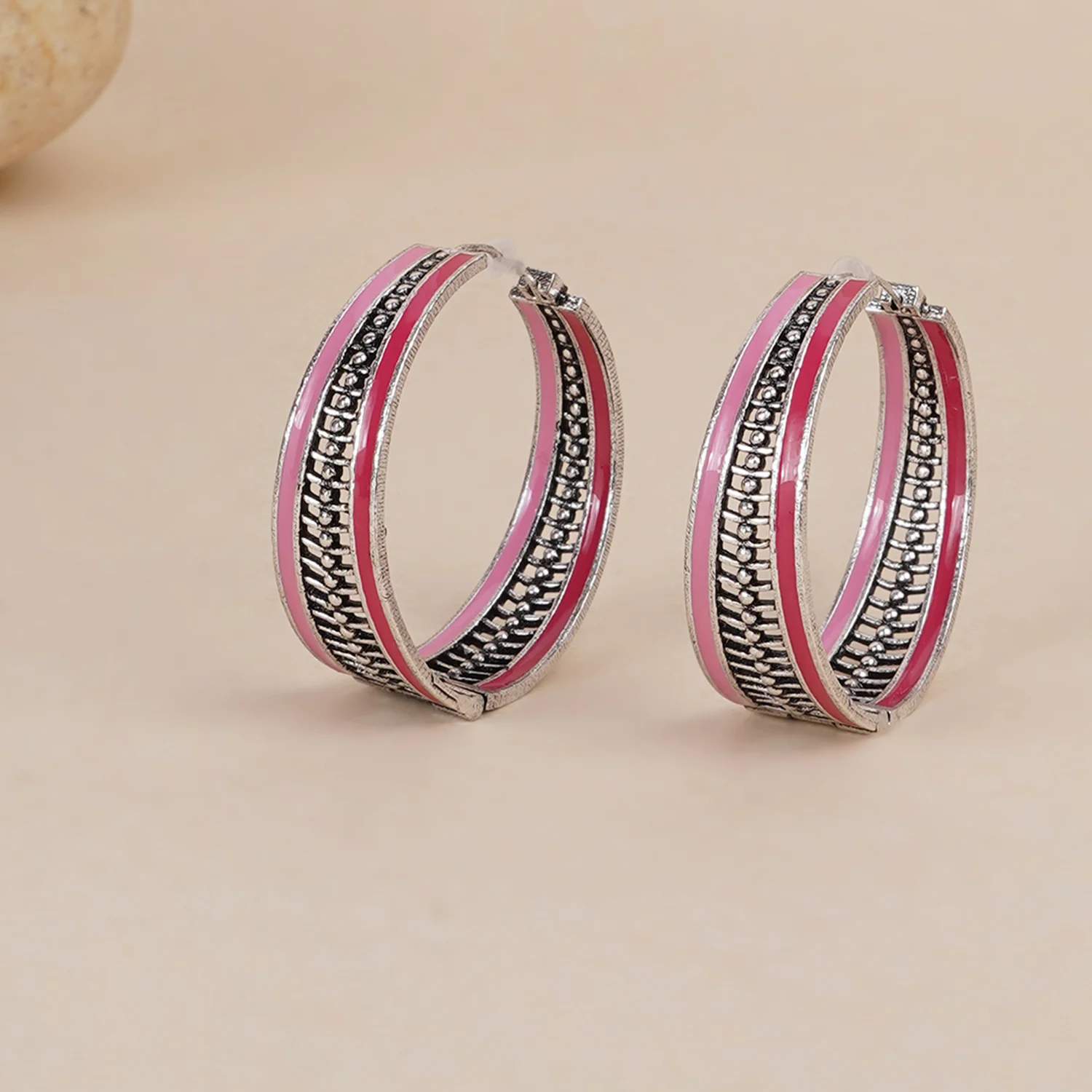 Trendy Hoops Three Layered Modern Styled Earrings