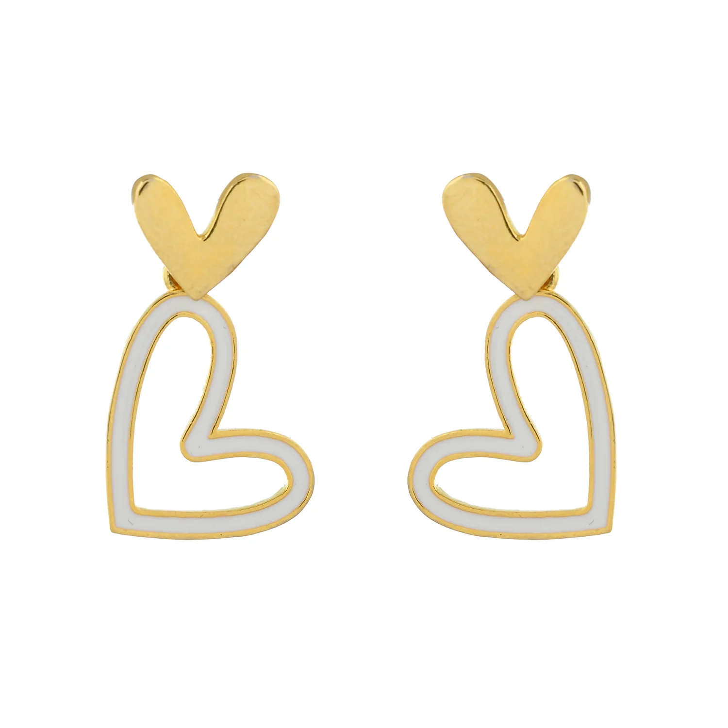 Trendy Love Drops Heart Earrings - Image 4