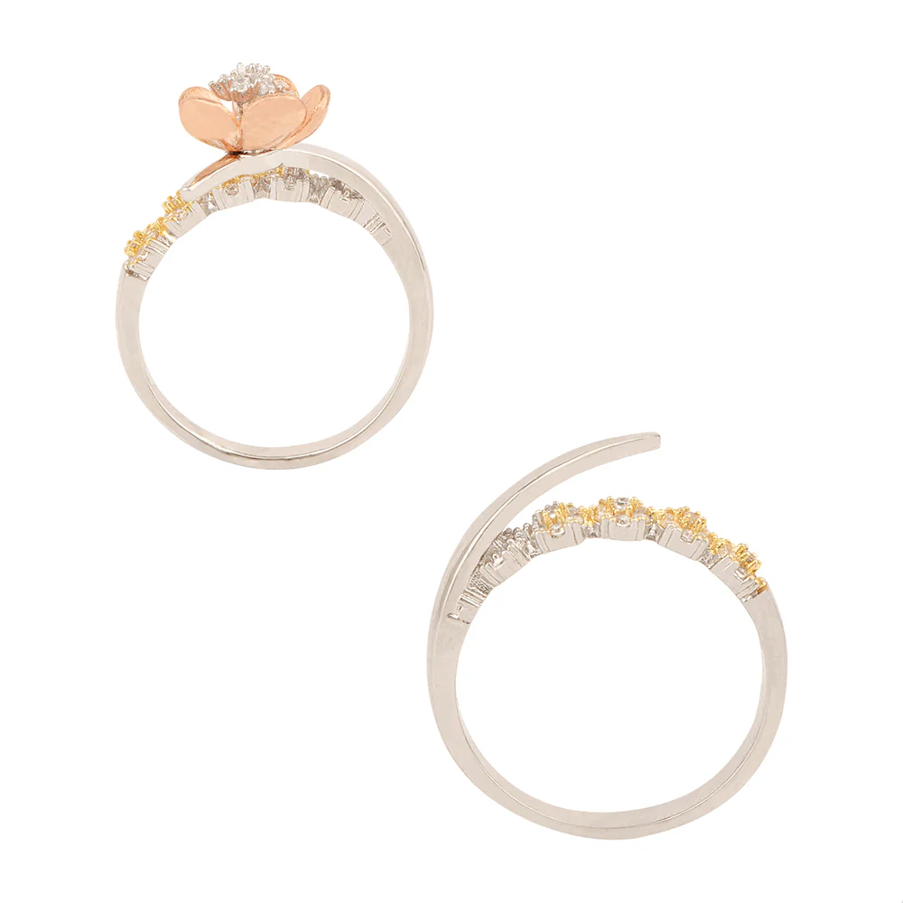 Troika Gems Embellished Brass Ring - Image 5